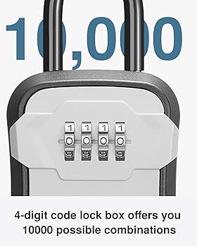 Amazon.com : Puroma Lock Box, Key Lock Box Wall Mount